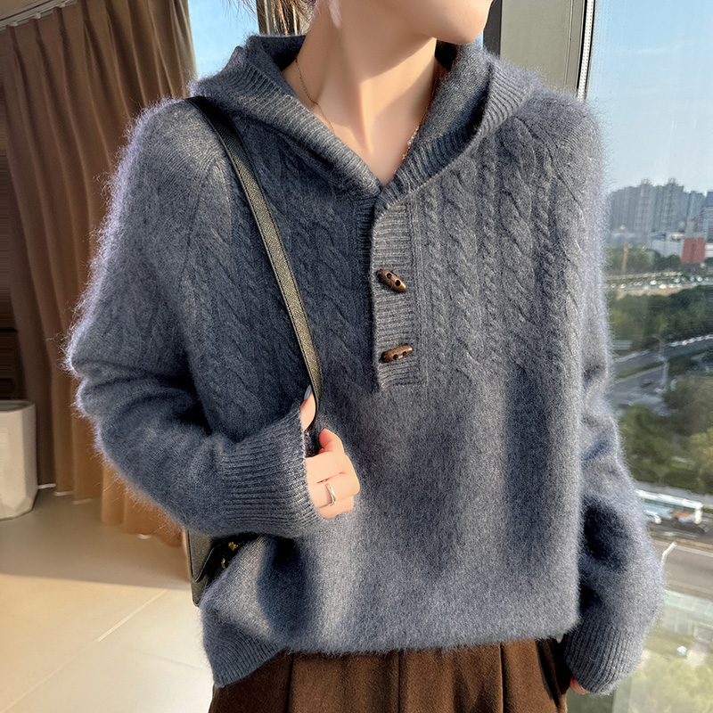 Wool Coat Peacoat - % 100 Saf Vizon Kaşmir Örme
