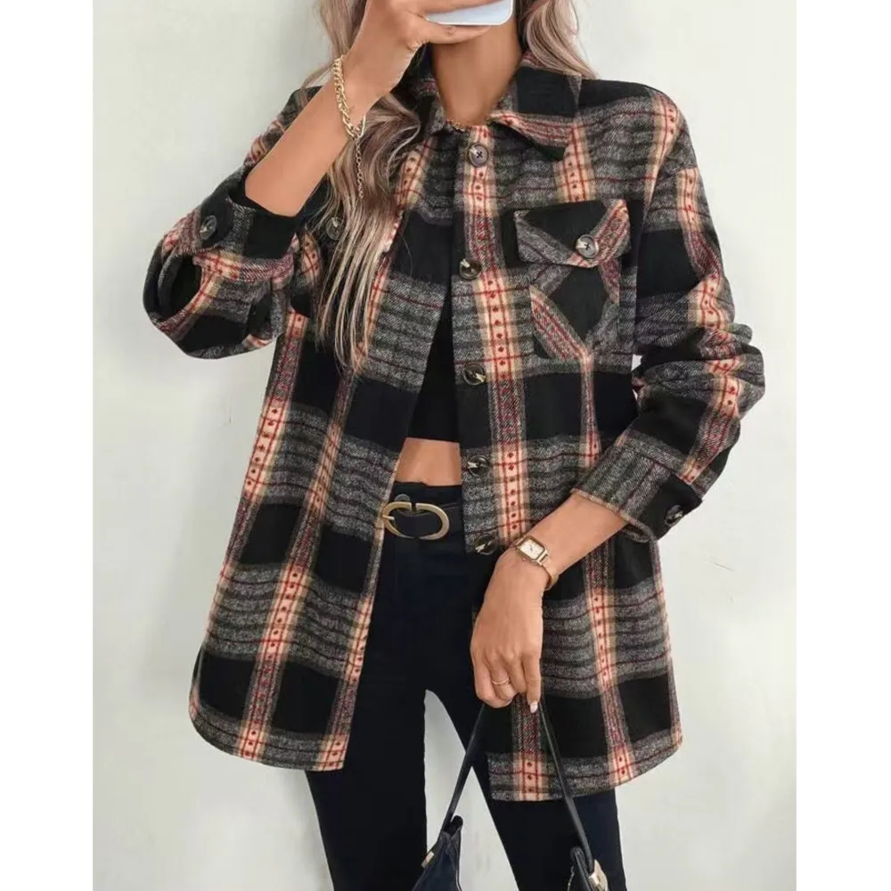 Sonbahar-Kış Kadın Modası, İç  - Flannel Shirt Lined incelemesi ve fiyatı
